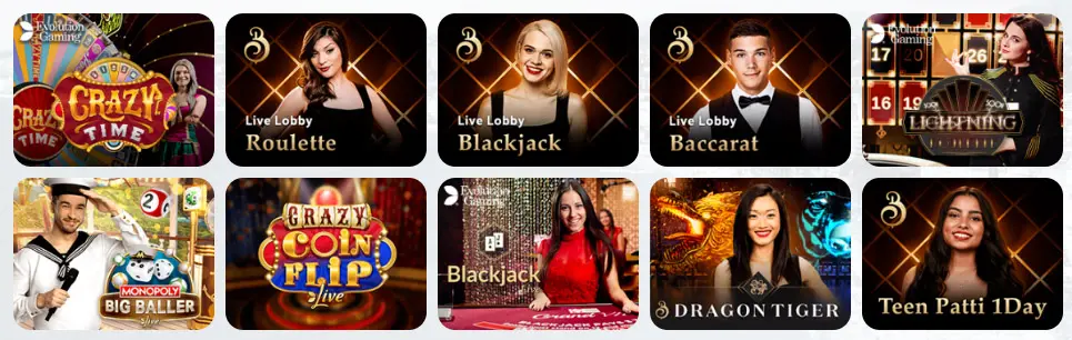 Jeux de casino en direct MonteCryptos Casino