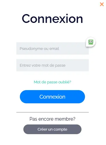 Connexion des membres du MONTECRYPTOS CASINO